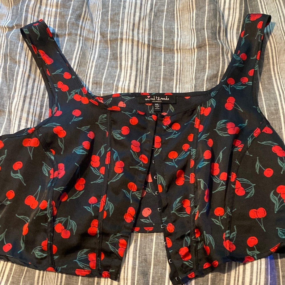 Cherry corset top